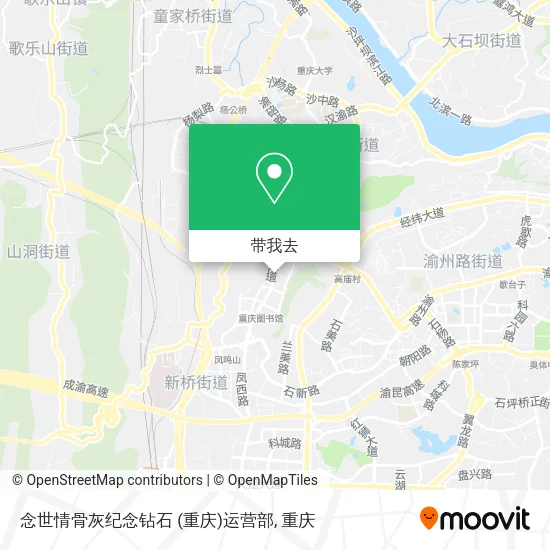 念世情骨灰纪念钻石 (重庆)运营部地图