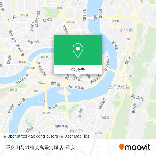 重庆山与城宿公寓星河城店地图