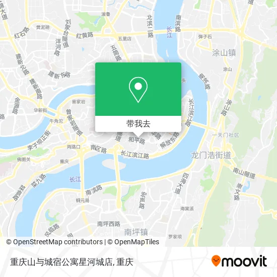 重庆山与城宿公寓星河城店地图
