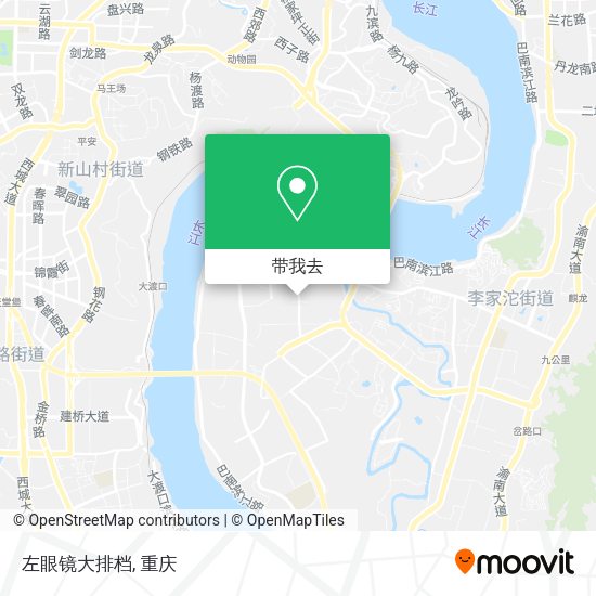 左眼镜大排档地图
