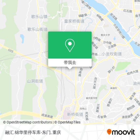 融汇.锦华里停车库-东门地图