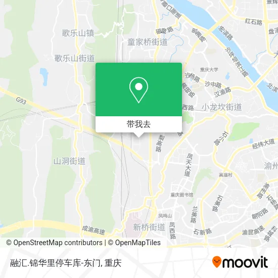 融汇.锦华里停车库-东门地图