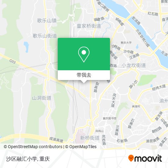 沙区融汇小学地图
