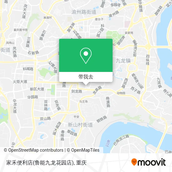 家禾便利店(鲁能九龙花园店)地图