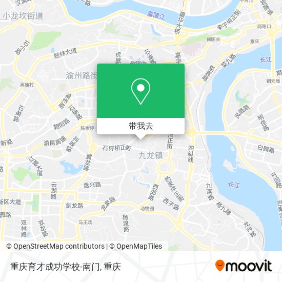 重庆育才成功学校-南门地图