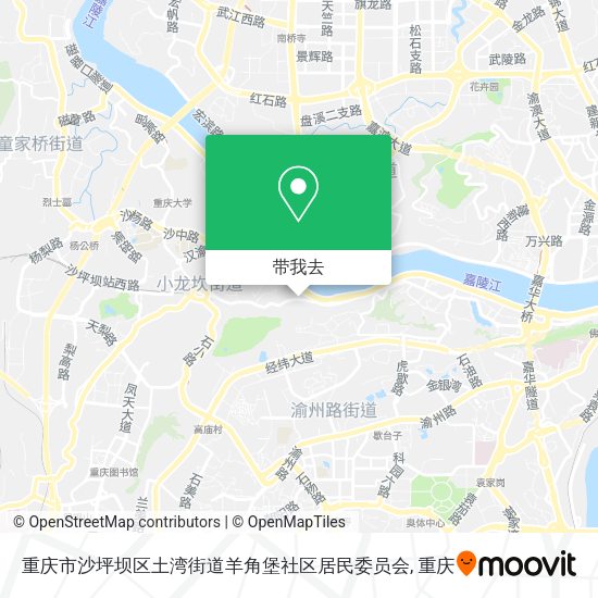重庆市沙坪坝区土湾街道羊角堡社区居民委员会地图