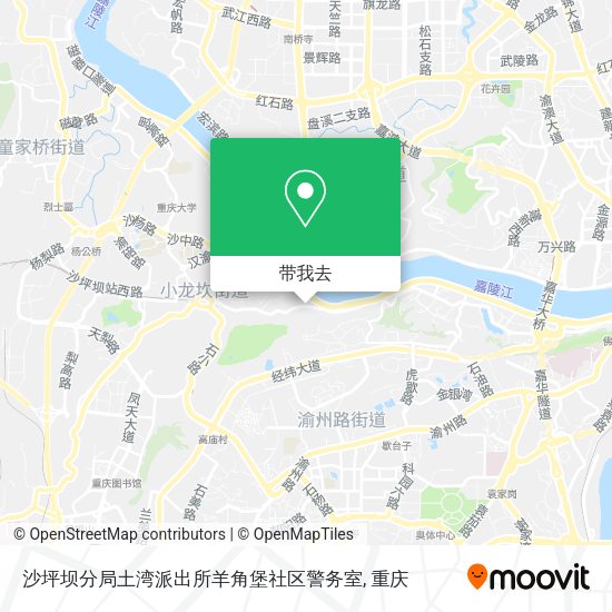 沙坪坝分局土湾派出所羊角堡社区警务室地图