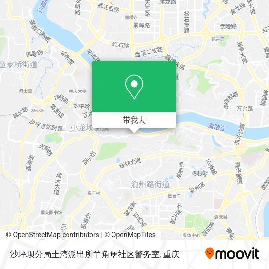 沙坪坝分局土湾派出所羊角堡社区警务室地图