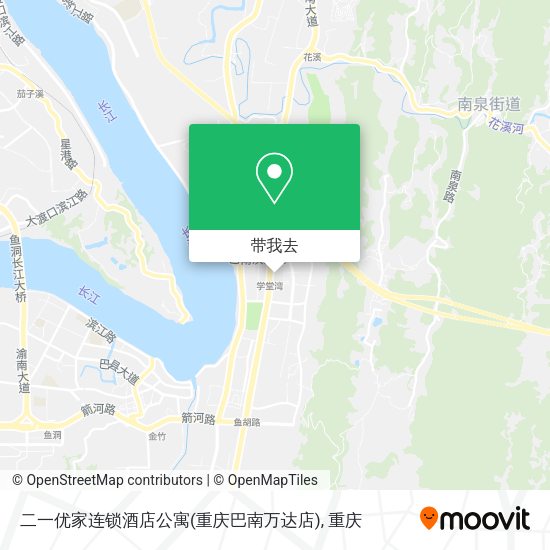 二一优家连锁酒店公寓(重庆巴南万达店)地图