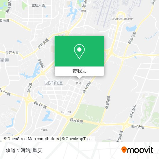 轨道长河站地图