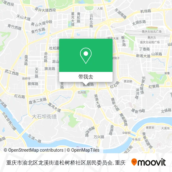 重庆市渝北区龙溪街道松树桥社区居民委员会地图