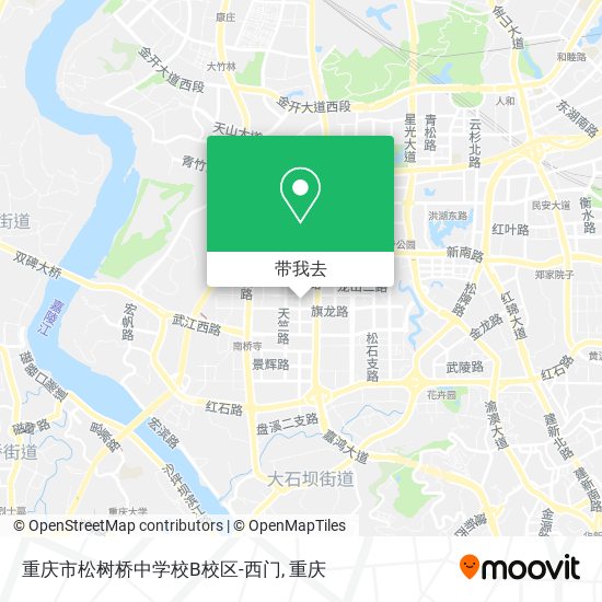 重庆市松树桥中学校B校区-西门地图