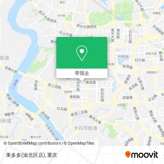果多多(渝北区店)地图