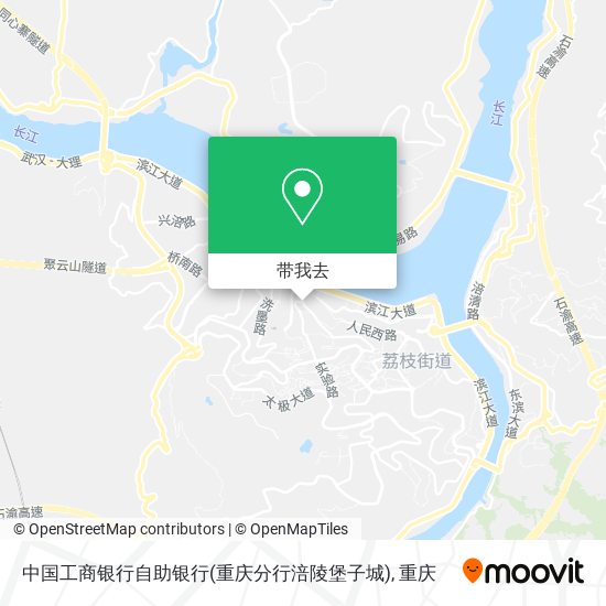 中国工商银行自助银行(重庆分行涪陵堡子城)地图