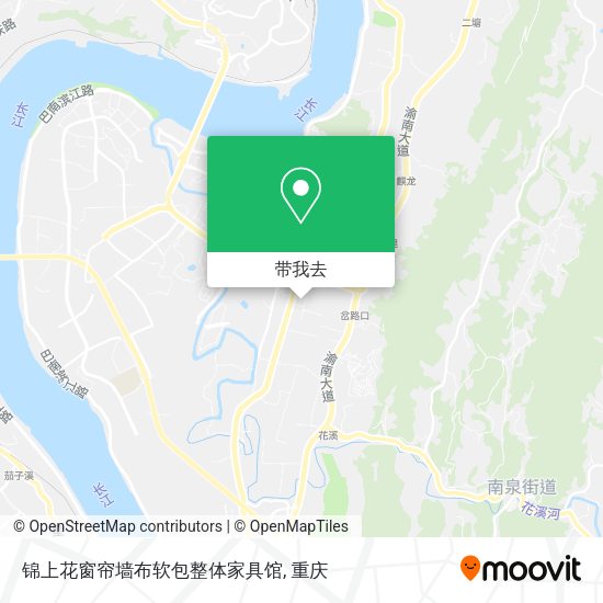 锦上花窗帘墙布软包整体家具馆地图