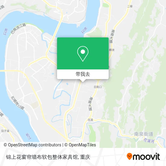 锦上花窗帘墙布软包整体家具馆地图