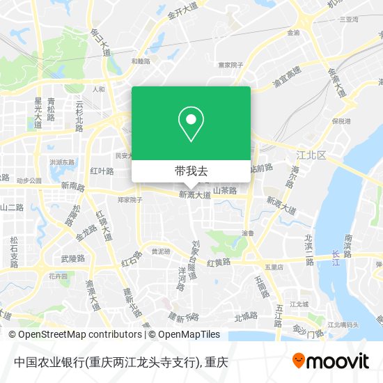 中国农业银行(重庆两江龙头寺支行)地图