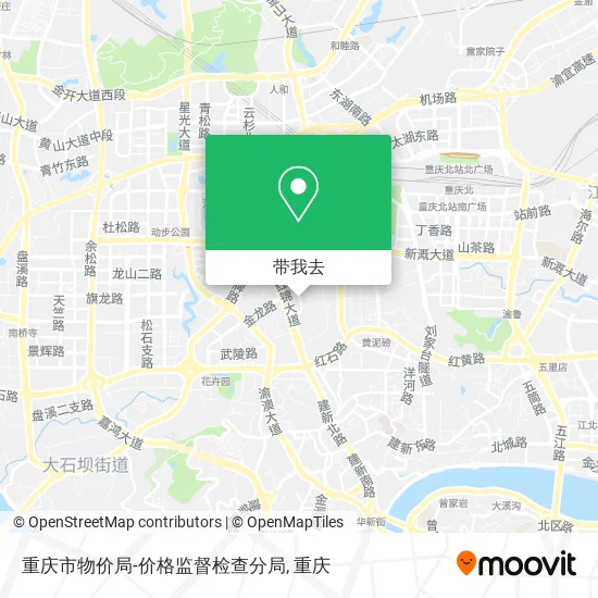 重庆市物价局-价格监督检查分局地图