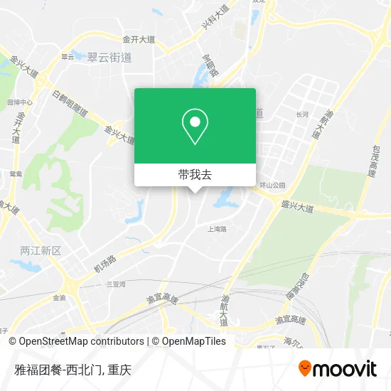 雅福团餐-西北门地图