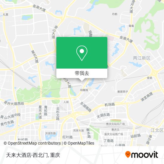 天来大酒店-西北门地图