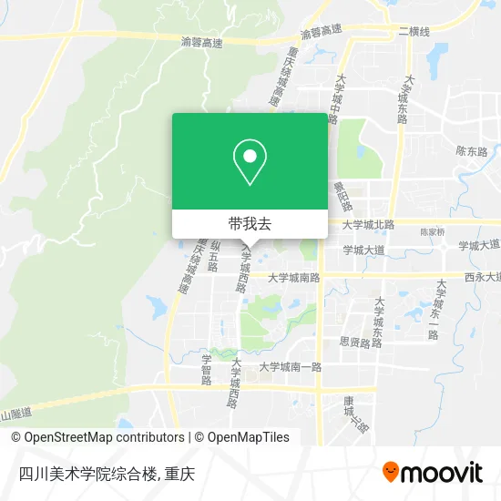 四川美术学院综合楼地图