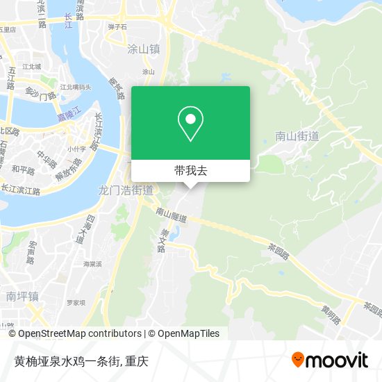 黄桷垭泉水鸡一条街地图