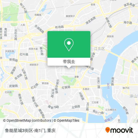 鲁能星城3街区-南1门地图