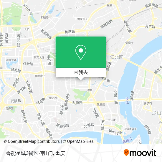 鲁能星城3街区-南1门地图