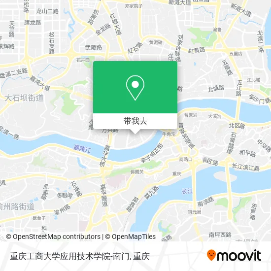 重庆工商大学应用技术学院-南门地图