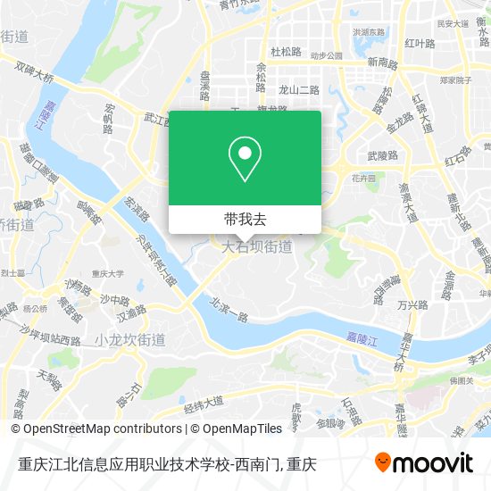 重庆江北信息应用职业技术学校-西南门地图