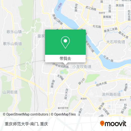重庆师范大学-南门地图
