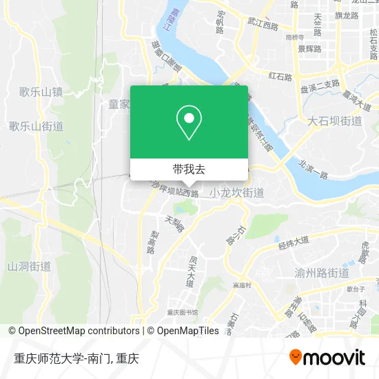 重庆师范大学-南门地图