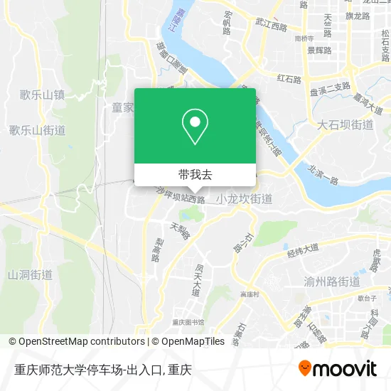 重庆师范大学停车场-出入口地图