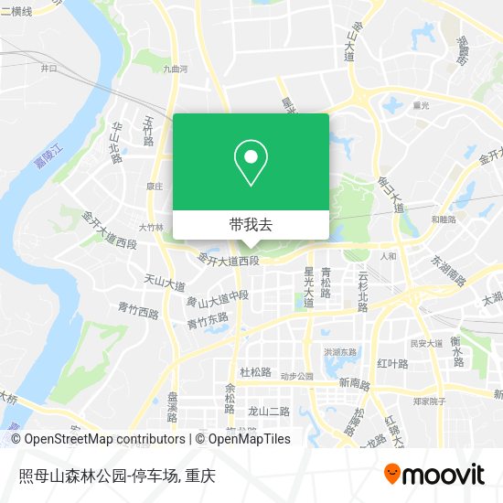 照母山森林公园-停车场地图