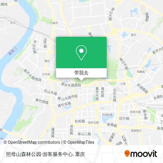 照母山森林公园-游客服务中心地图