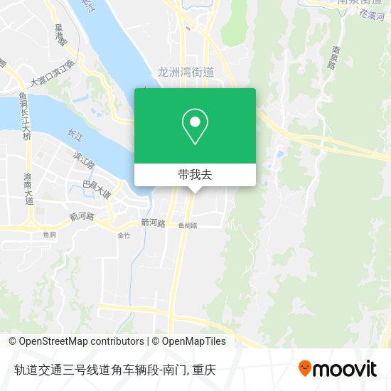 轨道交通三号线道角车辆段-南门地图