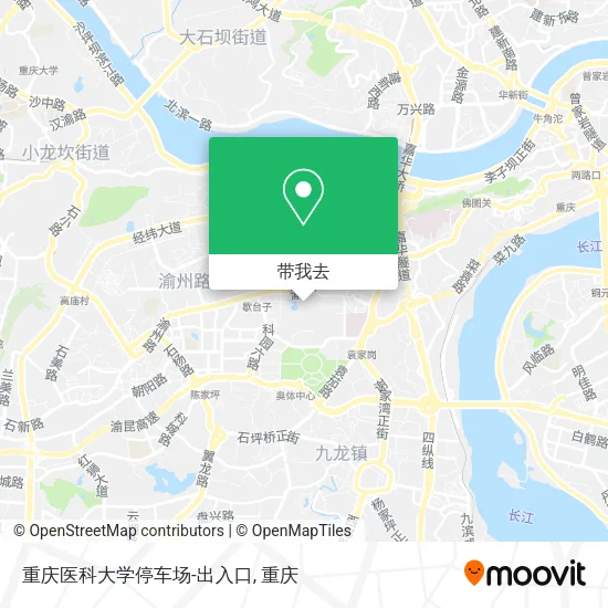 重庆医科大学停车场-出入口地图