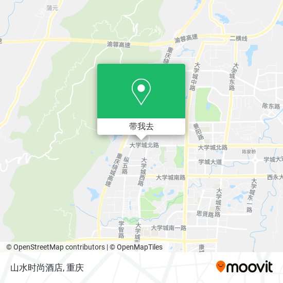 山水时尚酒店地图