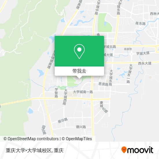 重庆大学•大学城校区地图