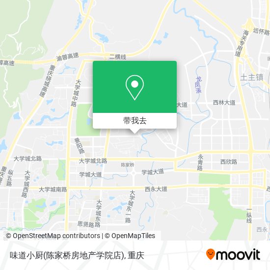 味道小厨(陈家桥房地产学院店)地图