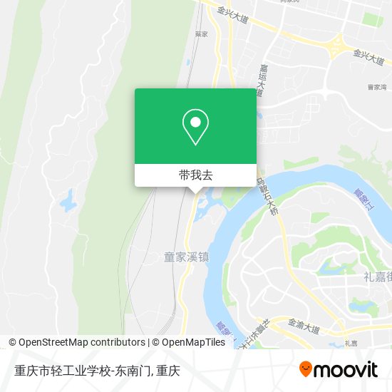 重庆市轻工业学校-东南门地图