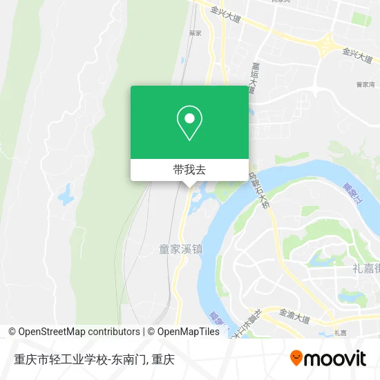 重庆市轻工业学校-东南门地图