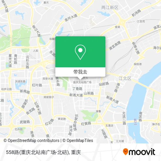 558路(重庆北站南广场-北碚)地图
