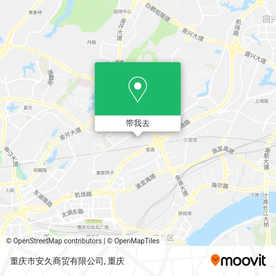 重庆市安久商贸有限公司地图