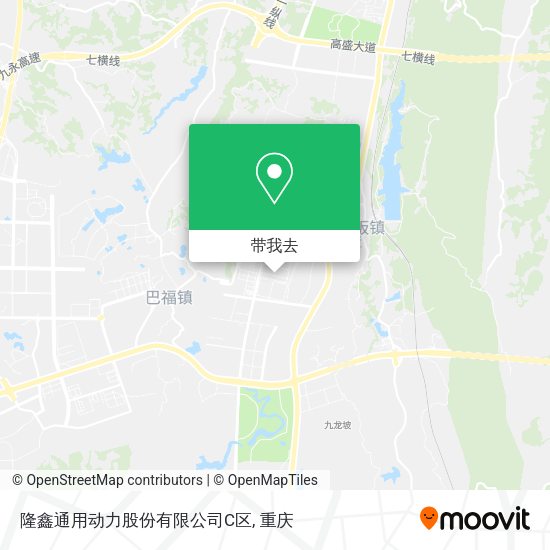 隆鑫通用动力股份有限公司C区地图