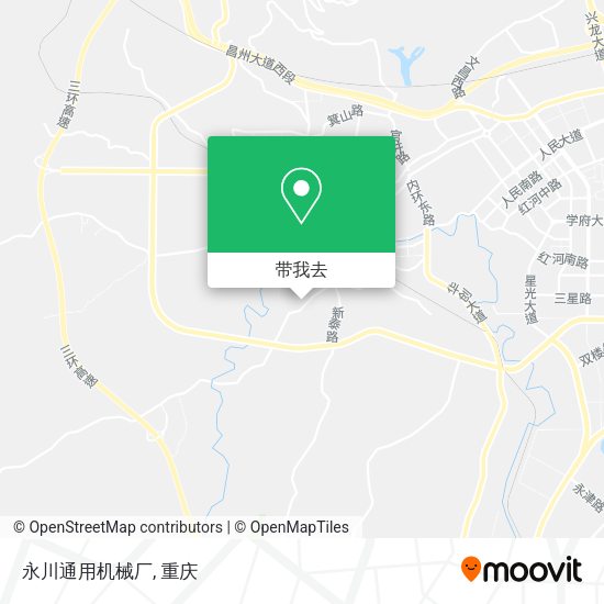 永川通用机械厂地图