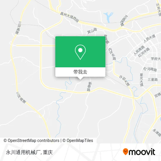 永川通用机械厂地图