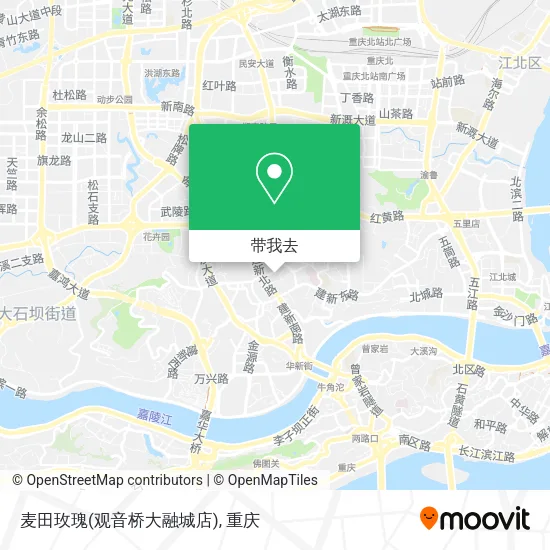 麦田玫瑰(观音桥大融城店)地图