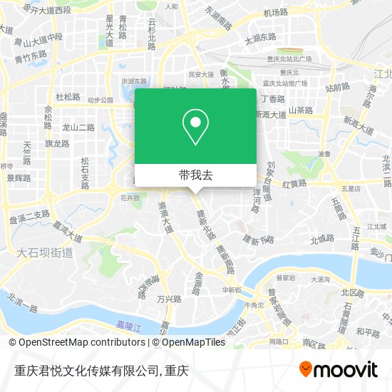 重庆君悦文化传媒有限公司地图