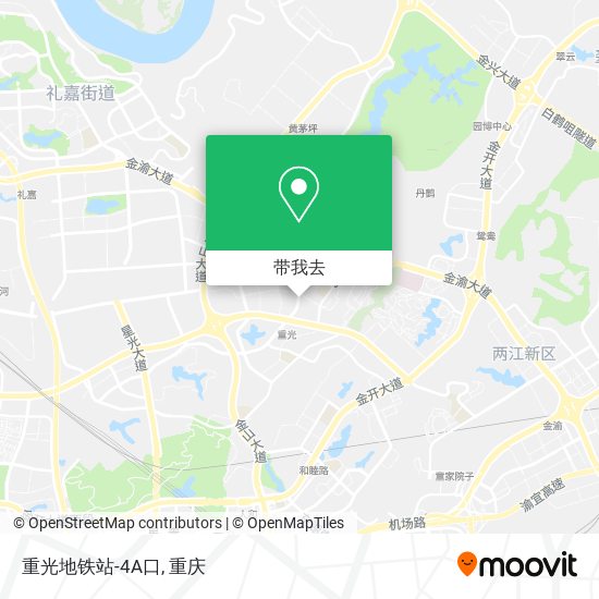 重光地铁站-4A口地图